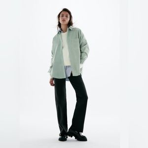 Zara - Fine-Waled Corduroy Oversized Button Down